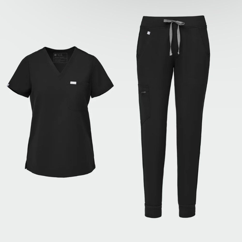 top and jogger figs scrubs